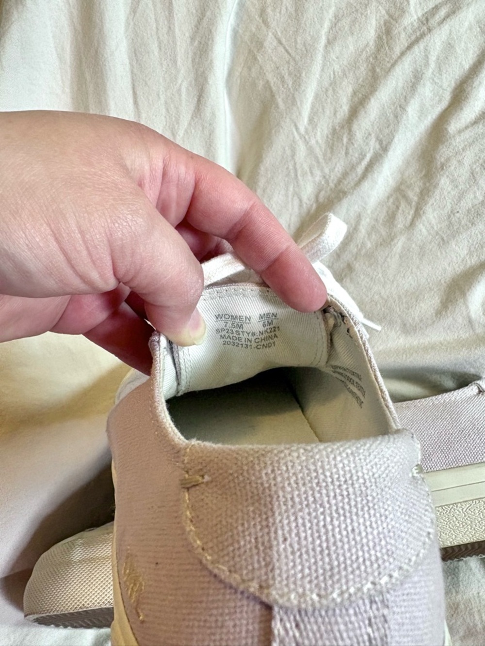 Madewell Light Purple Sidewalk Low Top Sneakers in Canvas size Women 7.5 Men 6 - Picture 6 of 7
